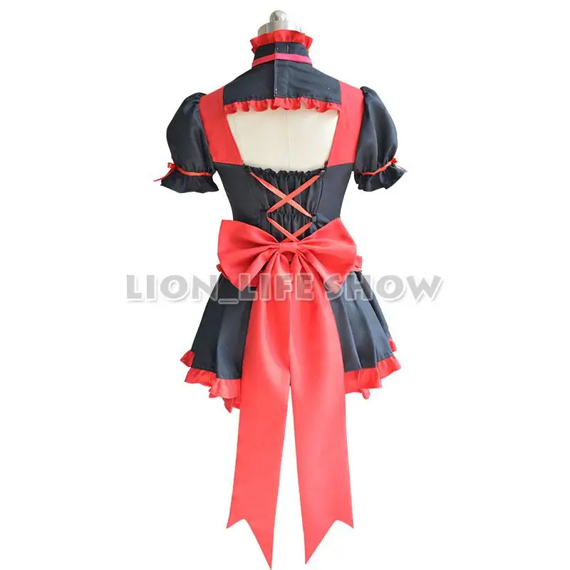 Ворота: Jieitai Kanochi нит Рори Меркурий костюмы для косплея красные черные платье