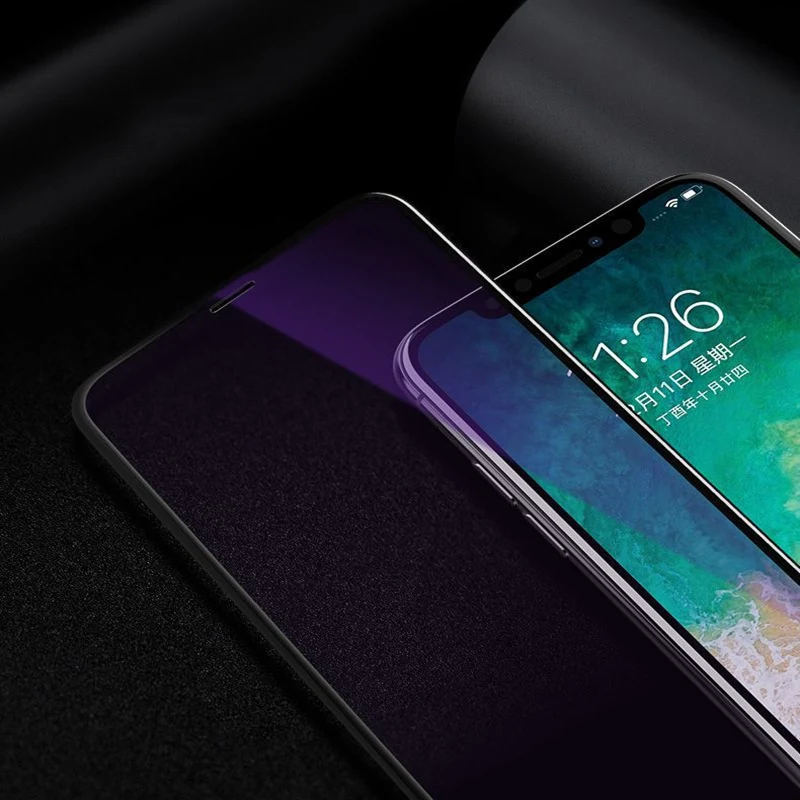 JOYCE анти-синий луч защита глаз закаленное стекло протектор экрана для iPhone 6S 7 8 Plus XR XS Max полное покрытие