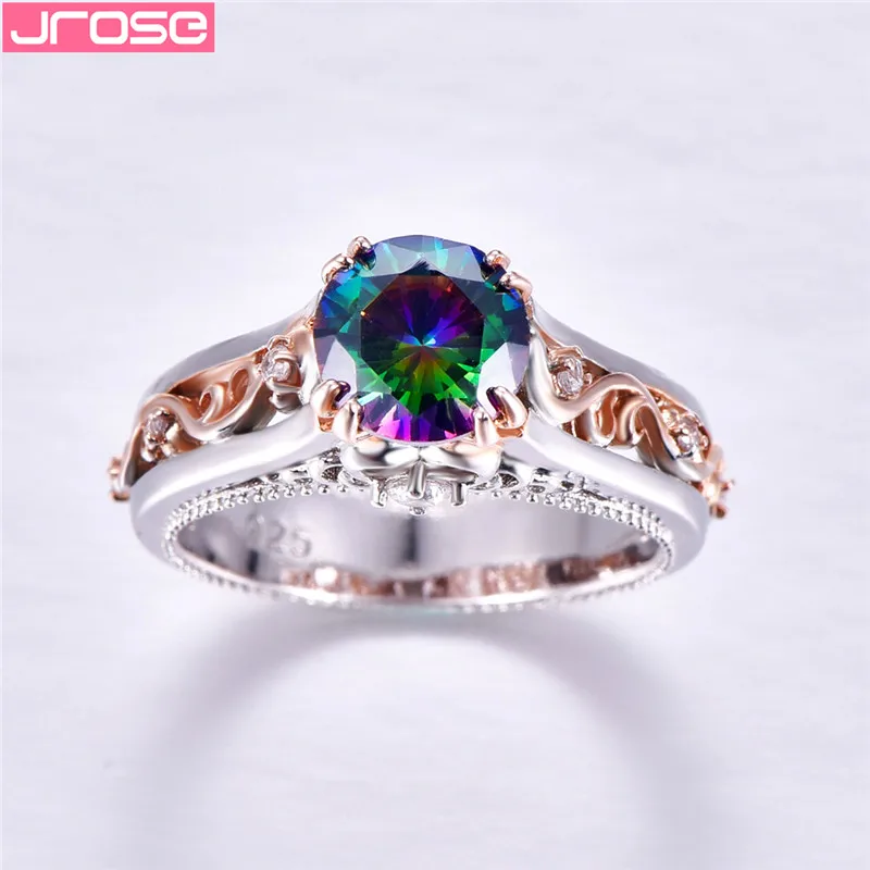 JROSE классические кольца овальной формы серебряного цвета обручальное кольцо