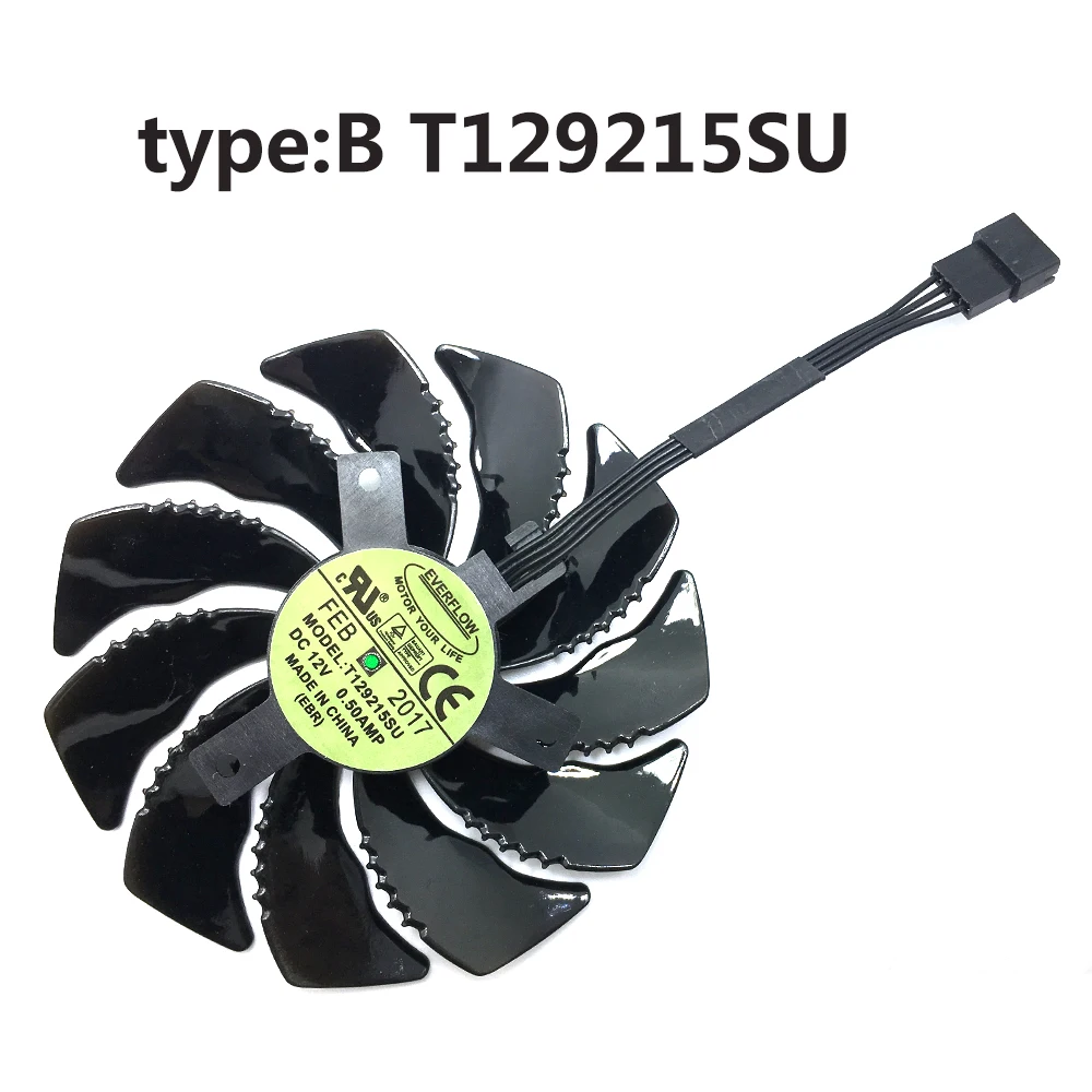 Вентилятор охлаждения для видеокарт Gigabyte GTX 1050 1060 1070 960 RX 470 480 570 580 10 шт./партия 4Pin 88