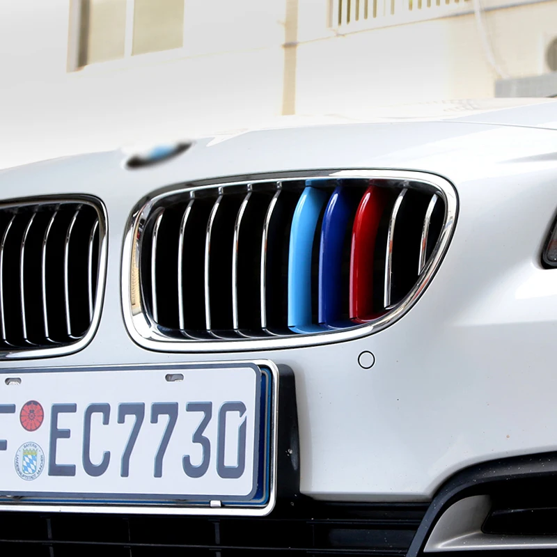 Полоски для передней решетки BMW 3D M автоспорта 5 серии F10 F11 седан Touring 520i 525i 528i 530i 535i