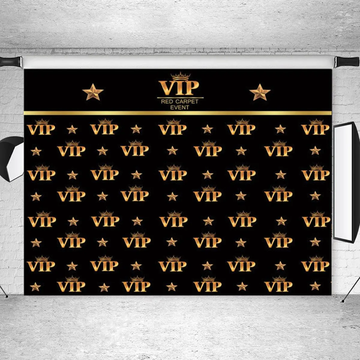 Черный VIP вечерние виниловые фотографии фон ткань студия реквизит для фотографий на день рождения Выпускной бальное свадебное украшение аксессуары