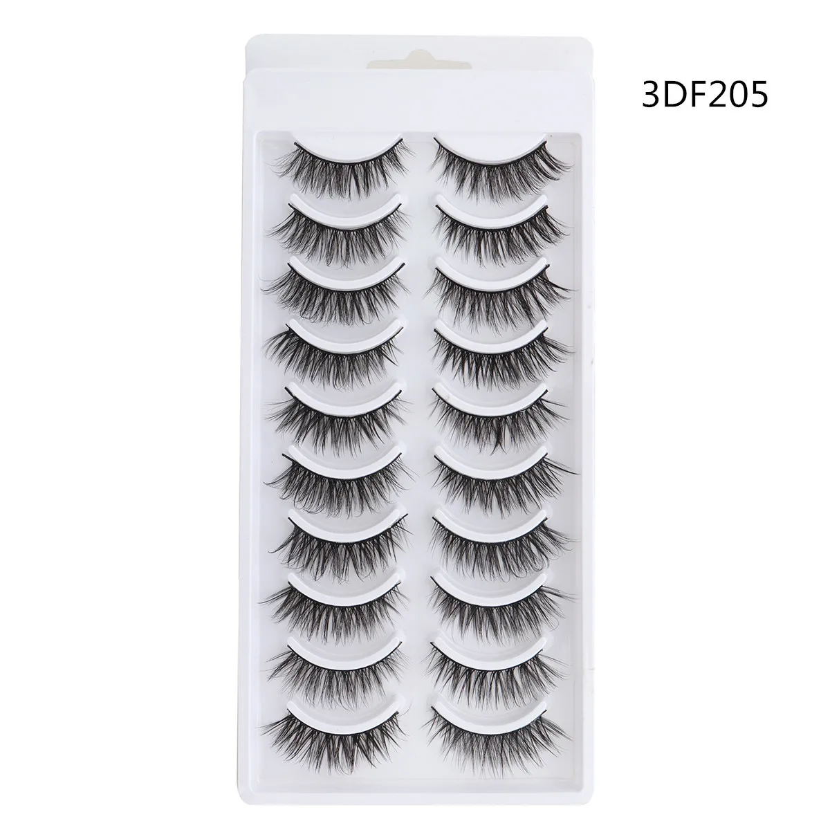 

Hot Sale 10 Pairs Mink Eyelashes 3D Fashion Natural False Eyelashes Cross Messy Comfortable Beauty Makeup Essential Tools