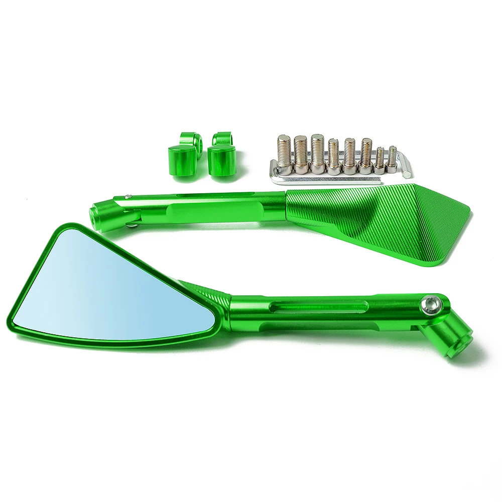 Green Для поездок на мотоцикле Ducati Monster 620 695 696 800 900 1100 для Yamaha YZF 1000 R1 мотоцикл Алюминий зеркала выпуклая Зеркало заднего вида - Цвет: Green