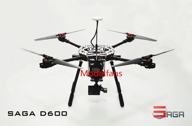 Сага D600 4-осевой Квадрокоптер рама подходит для Gopro Камера с Pixhack игровые Джойстики+ AT9 пульт дистанционного управления для видом от первого лица