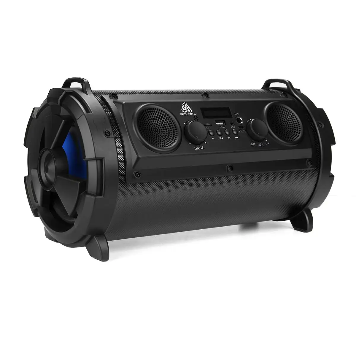 Черный Hifi Открытый Портативный беспроводной bluetooth динамик 15 Вт Move KTV 3D Стерео тяжелый бас сабвуфер FM TF AUX USB Lound Динамик - Цвет: Черный