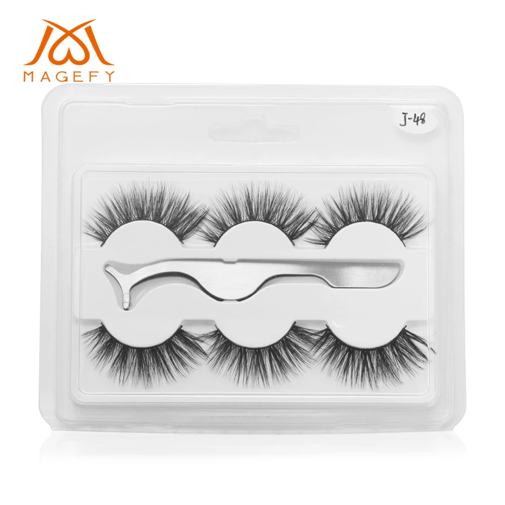 MAGEFY 3/7/9/10 пар 3D искусственной норковые ресницы натуральных длинных накладных ресниц драматический высокое качество накладные ресницы для наращивания ресниц