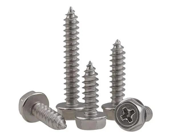 

2pcs M8 stainless steel cross hex belt self-tapping screws furniture decorative screw bolts 60mm-80mm length