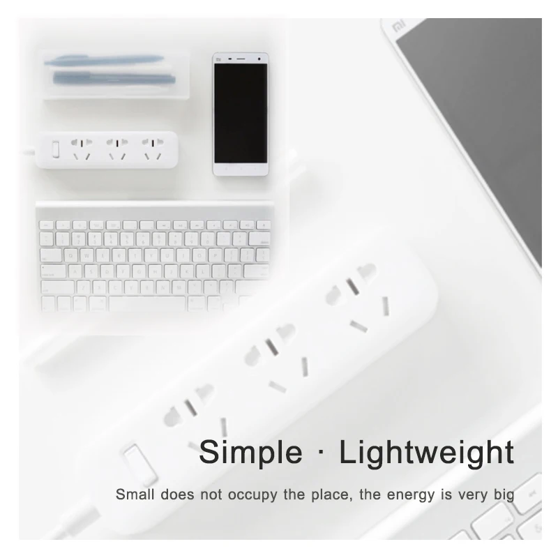 Новый удлинитель питания Xiaomi Mijia mi 3 6 8 портов розетка включения/выключения 2500 Вт