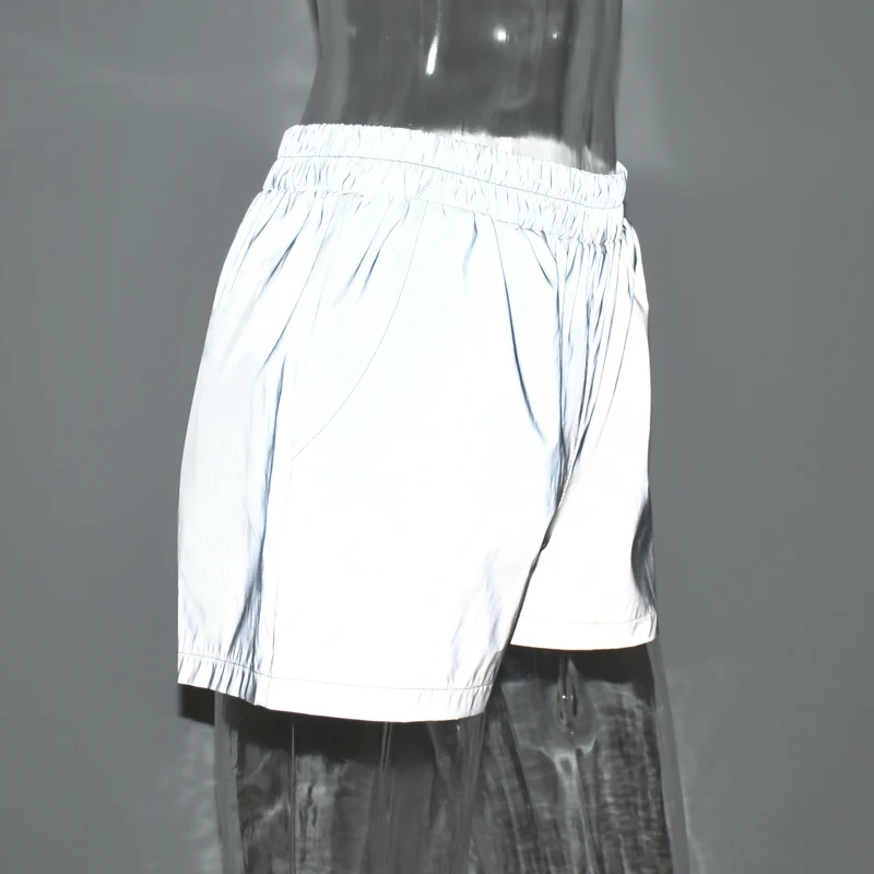 Dulzura светоотражающие женские шорты, уличная одежда, праздничные, вечерние, клубные, повседневные, серые, для активного отдыха