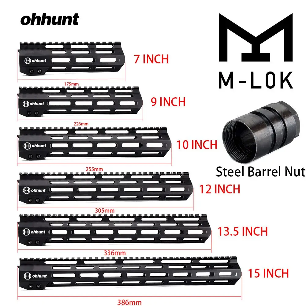 7 &quot9&quot 10 &quot12&quot 13 5 &quot15&quot AR15 Free Float M LOK Keymod Handguard для охотничьей дорожки