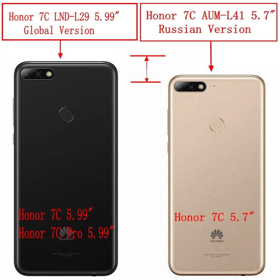 Мягкий чехол из ТПУ для Huawei Honor 7 C 7C мягкий силиконовый Pro задняя крышка чехлы