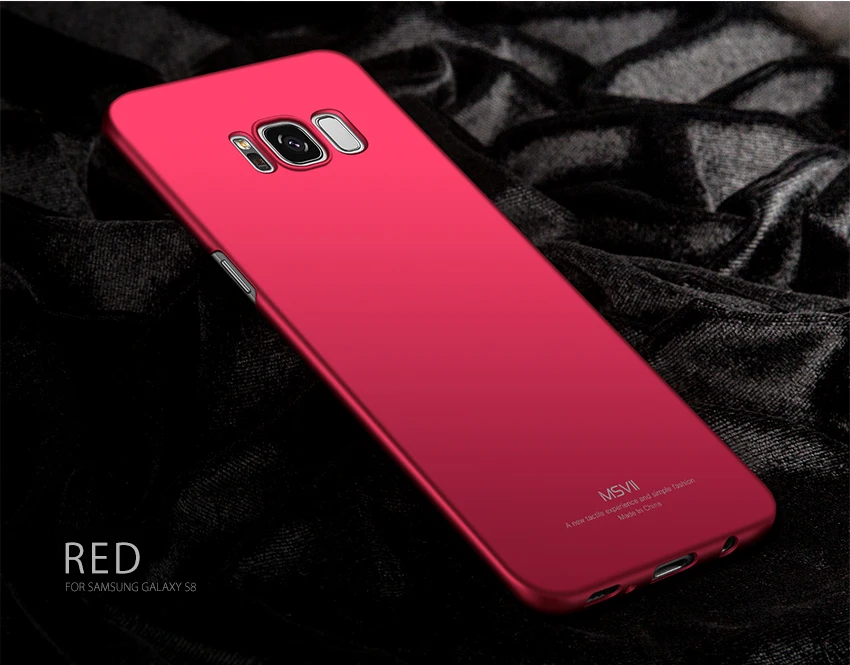 Марка MSVII Для Samsung s8 Твёрдый Матовый Чехол ПК Задняя Крышка Супер Тонкий Чехол Для Телефона Для Samsung galaxy s8 plus