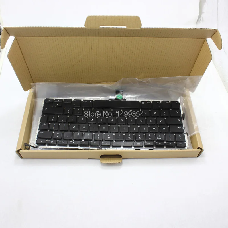 Подлинная Клавиатура A1278 UK EU с винтами клавиатуры подсветкой для Apple Macbook Pro 13
