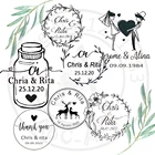 Таможенная печать Свадебное приглашение ручной работы diy ваш текст логотип имя возврат адрес бизнес 32404250 мм круг