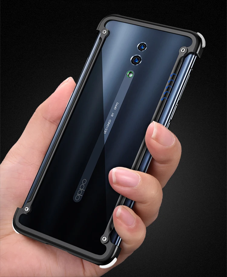 Чехол Oatsbasf для Oppo Reno 10x zoom Тонкий Алюминиевый металлический бампер чехол для Oppo Reno/10x zoom защита от падения Чехол