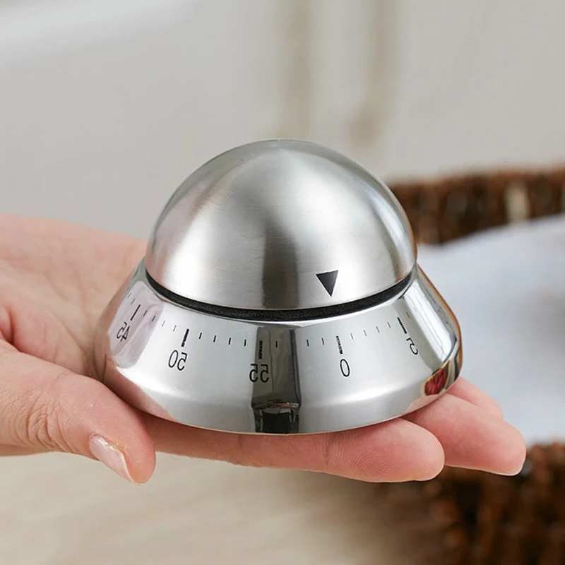 Кухонный таймер из нержавеющей стали 60 минут обратного отсчета кухонная