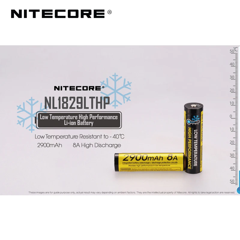 Горячая распродажа Nitecore NL1829LTHP 2900mAh 8A низкотемпературный высокопроизводительный