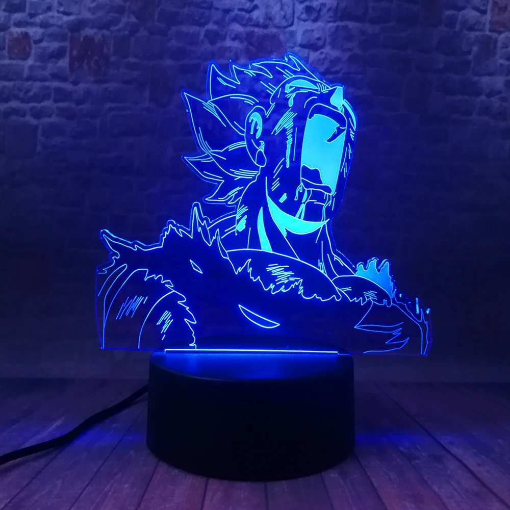 Amroe 2020 Супер Saiyan Vegeta Dragon Ball Z God Goku экшн сила бомбы фигурки 3D 7 цветов ночной