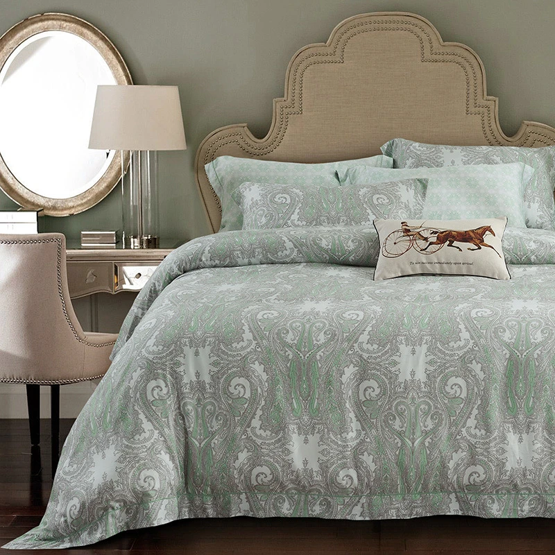 Роскошный комплект постельных принадлежностей королева утешитель Тенсел хлопок
