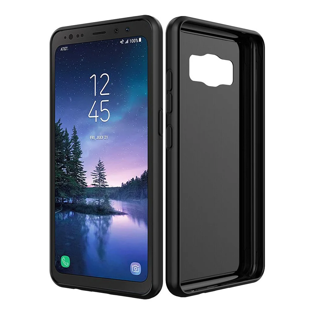For Samsung Galaxy S8 Active Clear Case Soft TPU Case A71 A51 S10 S10e S20 Ultra Plus Crystal Transparent Slim Anti Slip Case