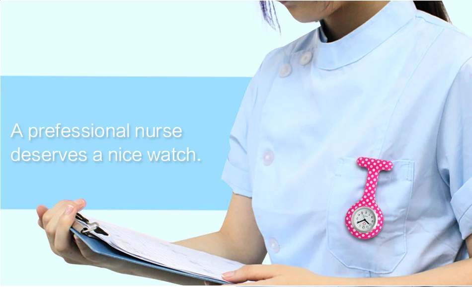 Силиконовые часы медсестры карманные кварцевые медицинские часы dots doctor nursing нагрудный подарок больница здоровье брошь часы оптом