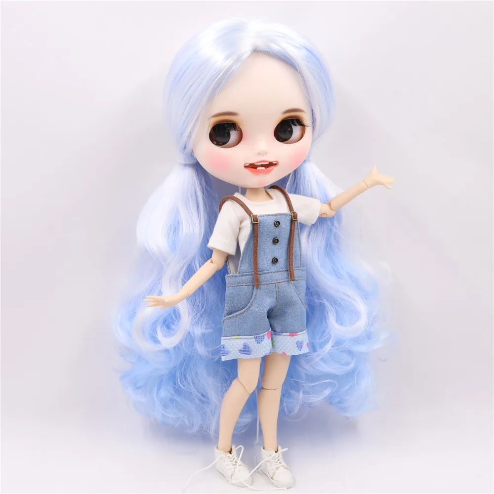ICY factory шарнирная кукла blyth toy индивидуальные лица 30 см пользовательские куклы белая кожа сустава тела матовое лицо с зубами брови
