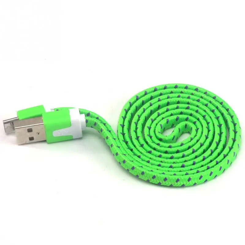 Дата кабель V8 Соединитель 3 фута веревка Micro USB зарядный кабель для синхронизации данных для мобильного телефона плоский провод кабель для зарядки 1 м/2 м/3 метра