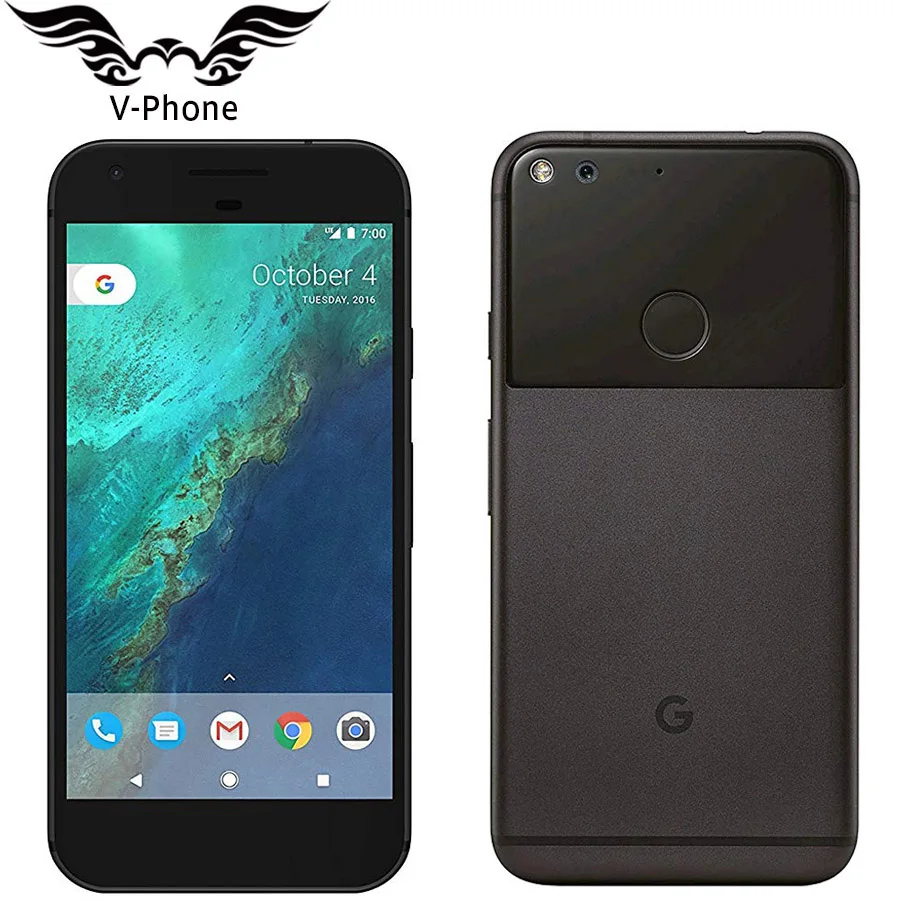 Абсолютно 5,5 дюймов Google Pixel XL Версия США смартфон 32 Гб 128 ГБ Android Snapdragon четырехъядерный отпечаток пальца 4G LTE мобильный телефон