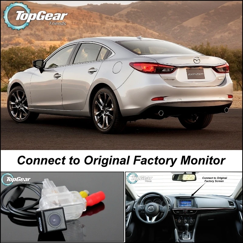 

Car Camera Connect to Original Factory Screen / Monitor For Mazda 6 M6 Atenza GJ 2013 Up High Quality Rear View Back Up Camera