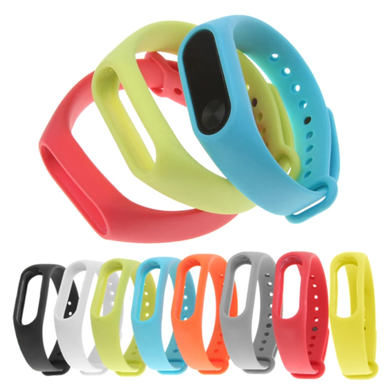 Прочные ремешки для Xiaomi Mi band 2 сменный силиконовый ремешок Band2 смарт браслета Xiomi