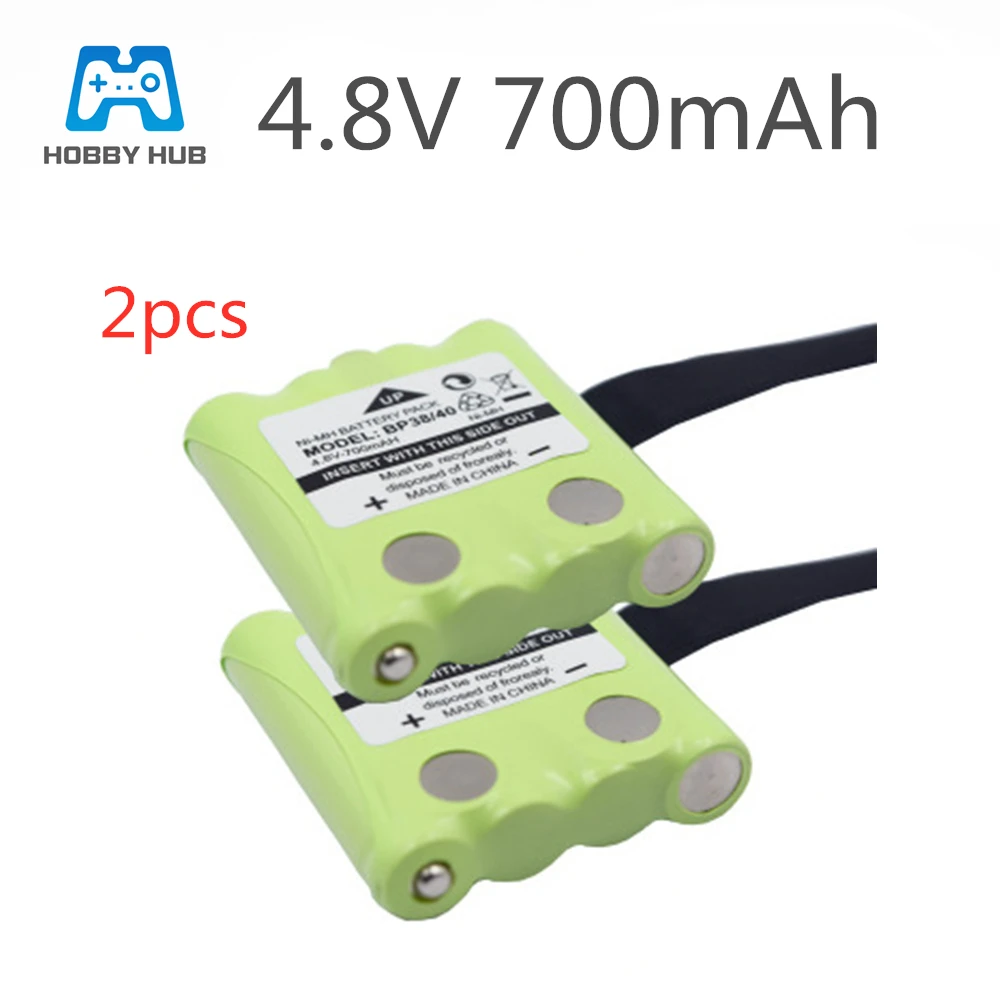 Набор перезаряжаемых батарей Hobby Hub 2 шт./лот 4 8 в 700 мАч Ni MH для