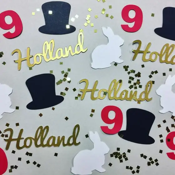 Индивидуальный номер имени Волшебная Свадьба День рождения конфеттис стол