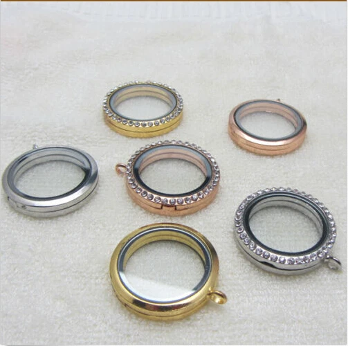 Модные ювелирные изделия 5 шт живая память плавающая Серебряное Стекло Круглый