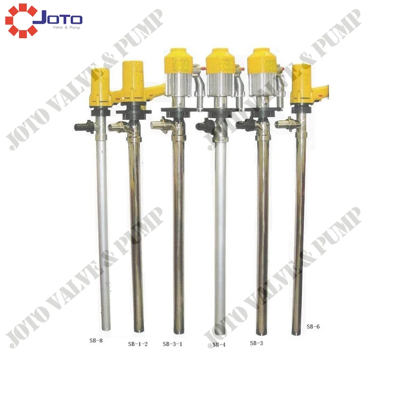 

Best-selling SB-1-1 110L/Min electric barrel pump fuel transfer pump for 220V (Stainless steel tube and plastic Impeller)
