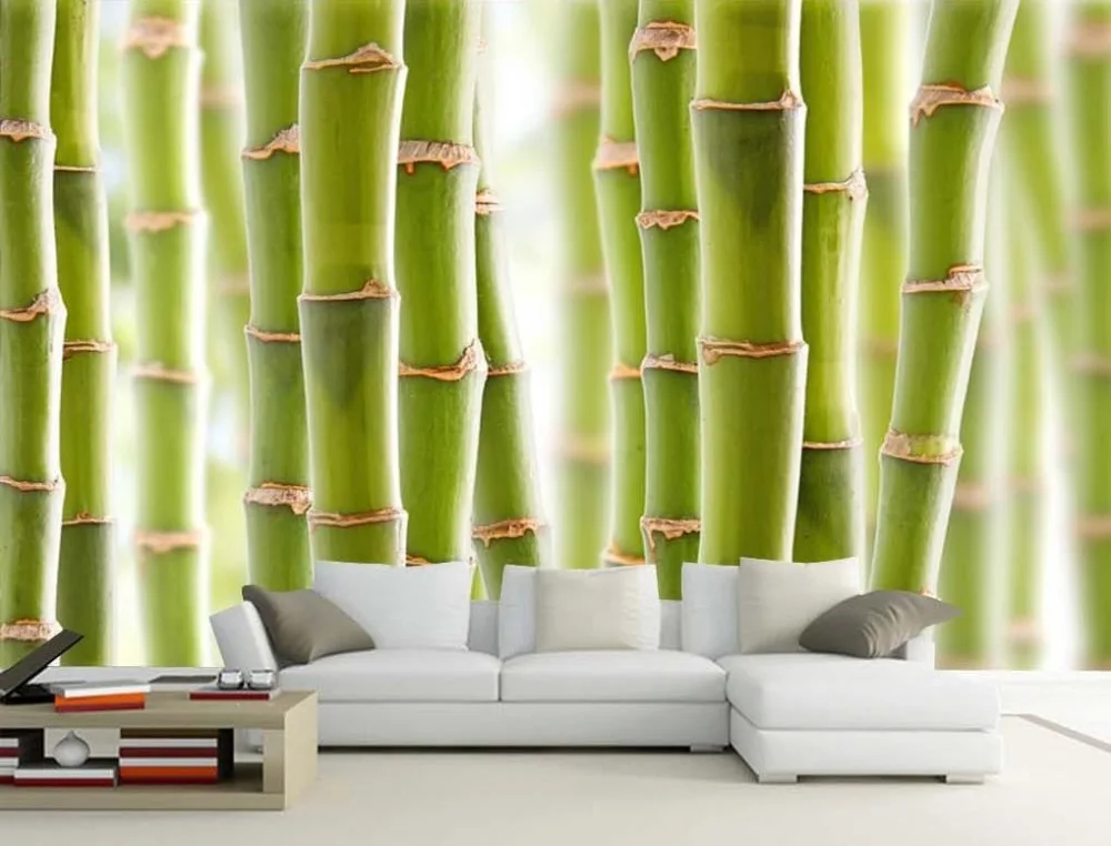 3d обои для комнаты бамбуковые фоновые настенные фрески на заказ фото обои|3d wallpaper