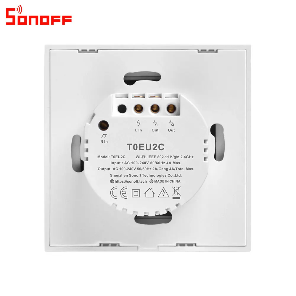 Itead Sonoff T0EU 86 1/2/3 серии TX настенный сенсорный переключатель Wi-Fi пульт дистанционного управления Управление умный дом переключатель работает с Alexa Google Home