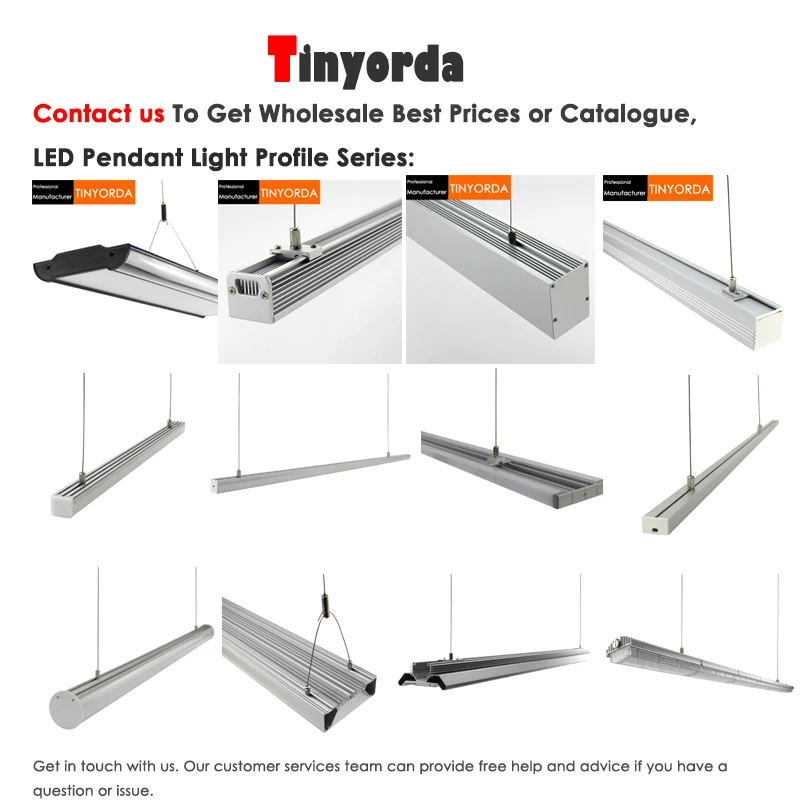 Tinyorda TG12656 2 шт. (длина 1 01 м) 120 Вт Led Grow Light Корпус радиатора подвесной светильник