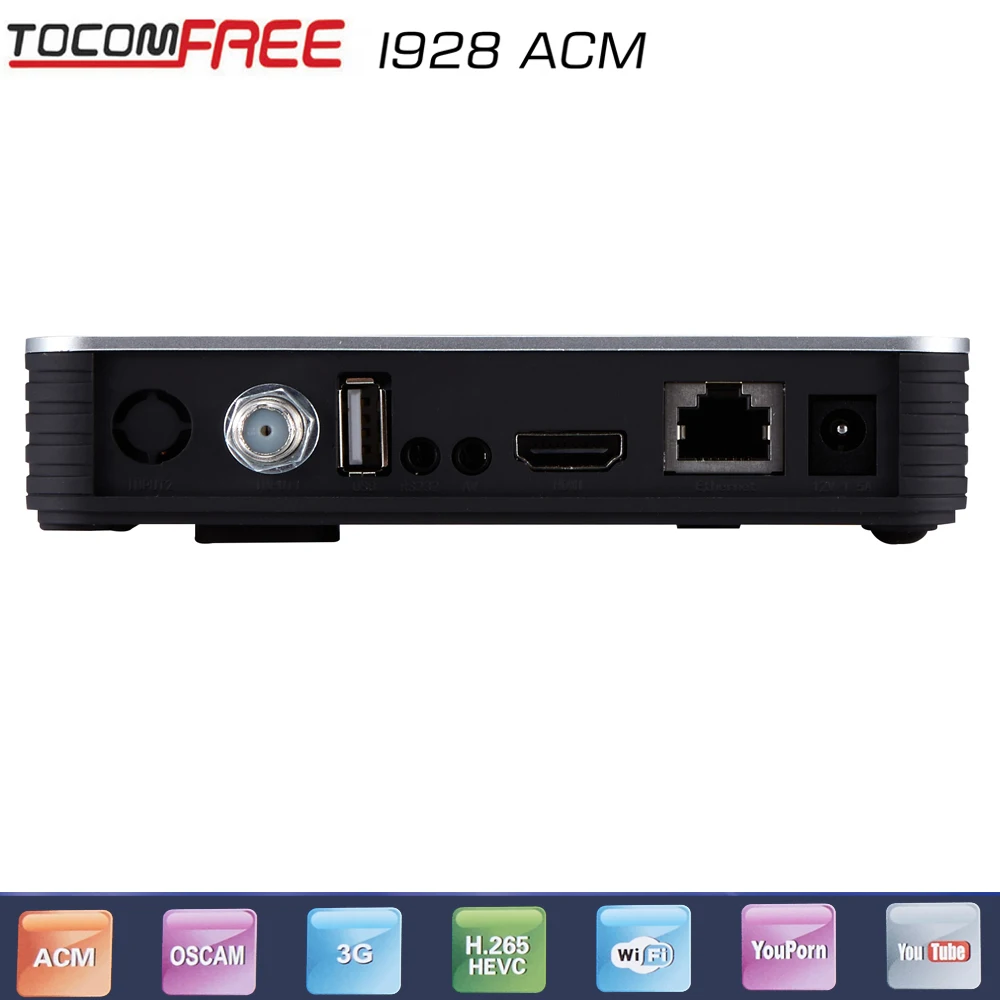 2017 Новый Спутниковый ресивер tocomfree икс i928ACM бесплатно + 1 шт. wi fi антенны Южной