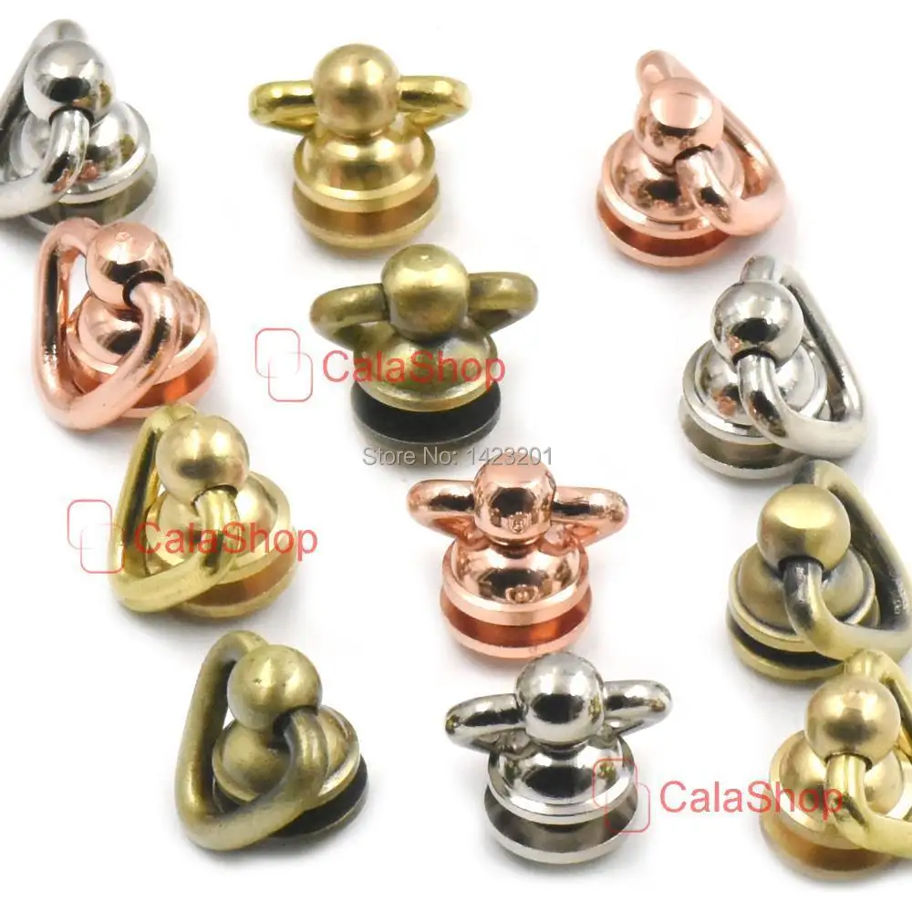 5 шт./лот твердая латунная пряжка рукоятка Соединительный соединитель Средний