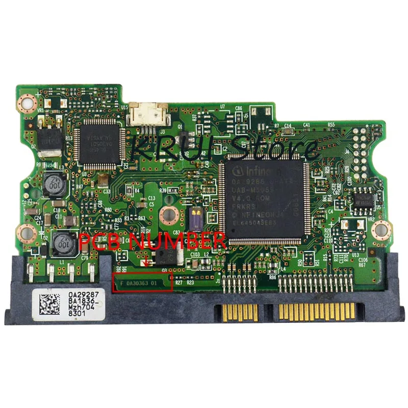 Бесплатная доставка HDD PCB Номер: F 0A30363 01 микросхема основного контроллера: 0A29286