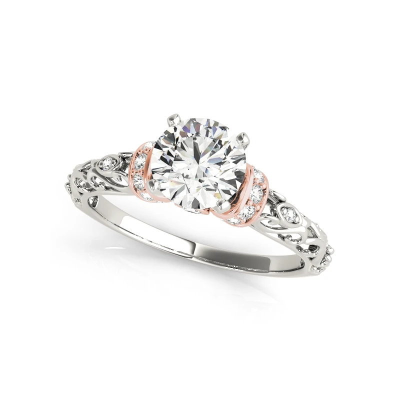 LESF Vintage Style 925 Silver 0.75 ct Round cut Engagement Ring Trendy Jewelry Brand Wedding Rings for Women wholesale | Украшения и