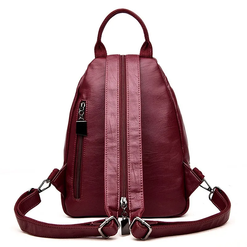 Женские кожаные рюкзаки, Sac A Dos, винтажный женский рюкзак, для путешествий, женский рюкзак, преппи, Mochilas, школьные сумки для девочек, новинка