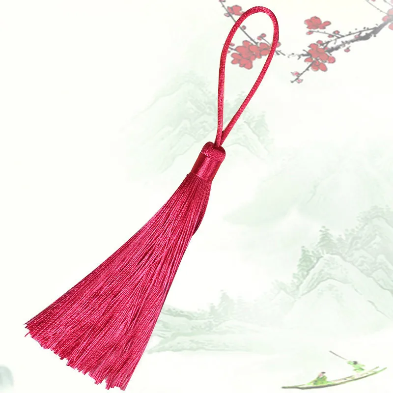 rose red Полиэстер кисточки 18 см Mulitcolor винтажные 10 шт./лот DIY украшения для дома аксессуары-кисточки бахрома помпон отделка подарки - Цвет: rose red