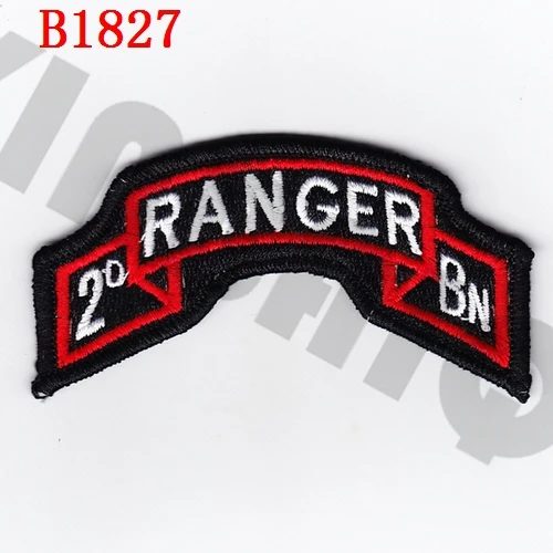 Полная вышивка патч армии США 75th RANGER 1st 2BN 3BN военный тактический боевой дух - Цвет: B1827