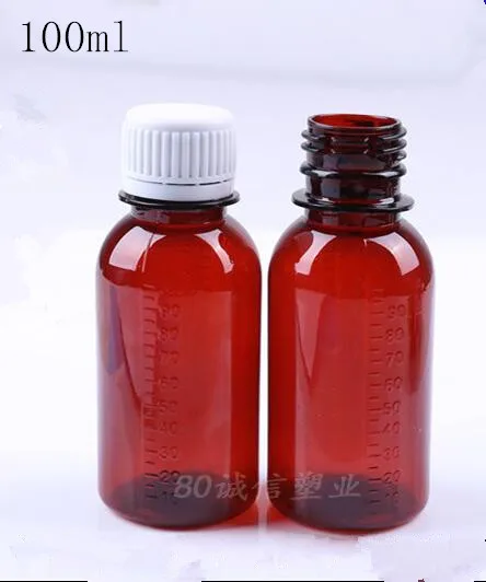 Бесплатная доставка 100 мл Пальмовая красная прозрачная пластиковая пустая