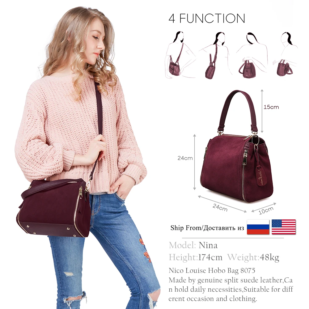 2018 Botas Feminina/Новые Фирменные женские из настоящей замши женская обувь кожаная