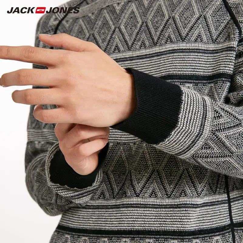 JackJones осенний мужской модный Повседневный свитер с принтом Топ 218324548 | Мужская