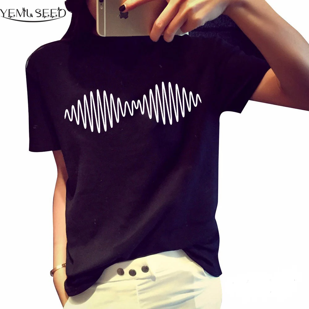 Женская футболка с короткими рукавами YEMUSEED H208 летняя повседневная принтом arctic