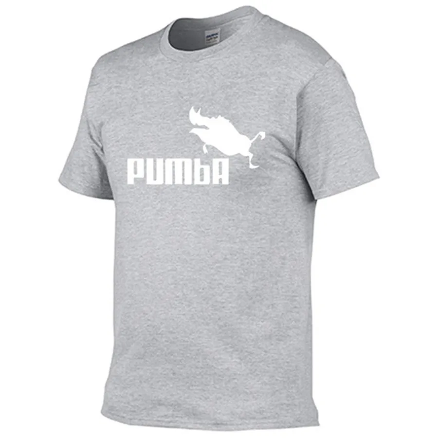 2019 funny tee cute t shirts homme Pumba men casual short sleeves cotton tops cool tshirt summer jersey costume t-shirt | Мужская одежда